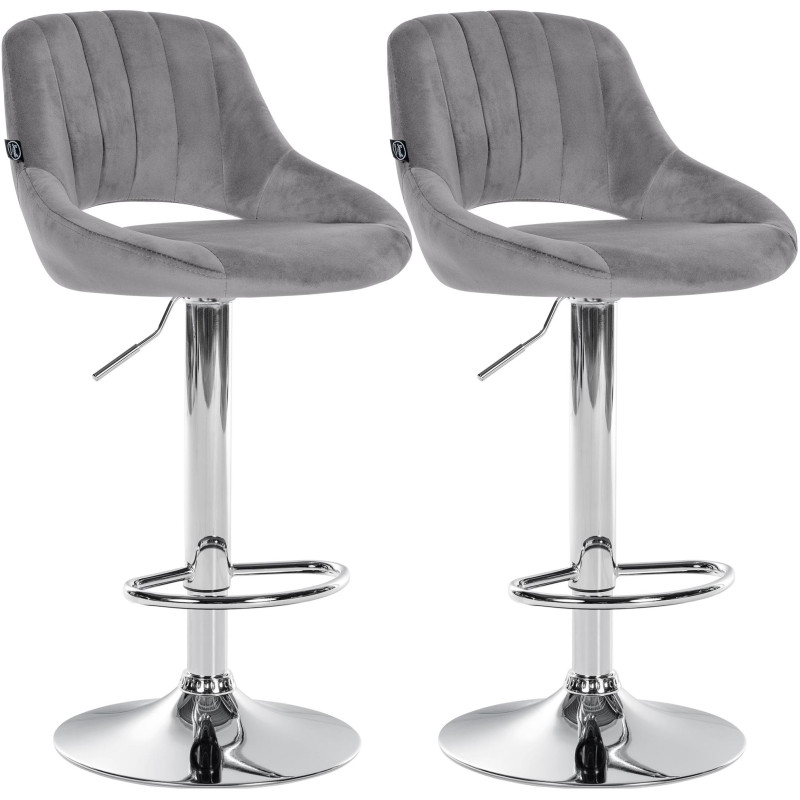 2er Set Barhocker Milet Samt C