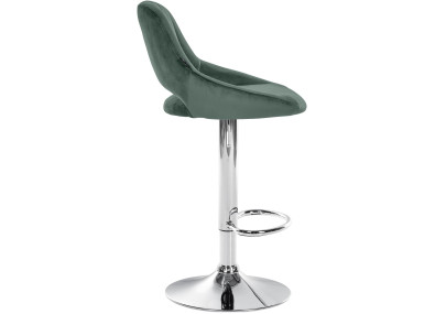 Ensemble de 2 tabourets de bar Milet en velours C vert