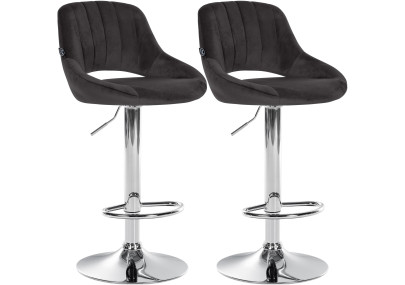 2er Set Barhocker Milet Samt C