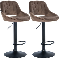 2er Set Barhocker Milet Samt B