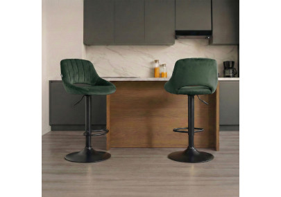 2er Set Barhocker Milet Samt B