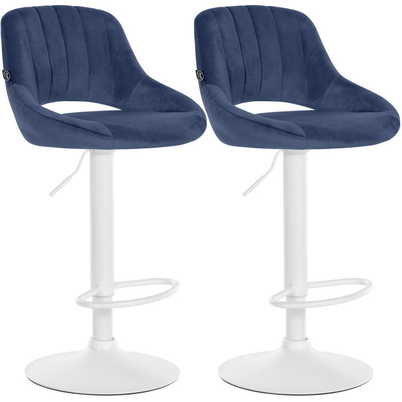 2er Set Barhocker Milet Samt W