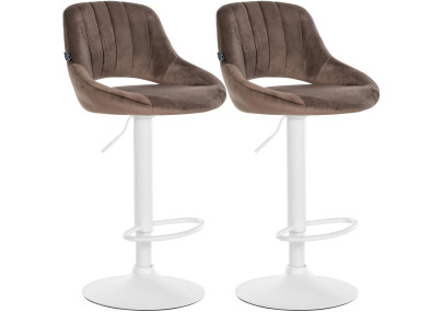 2er Set Barhocker Milet Samt W