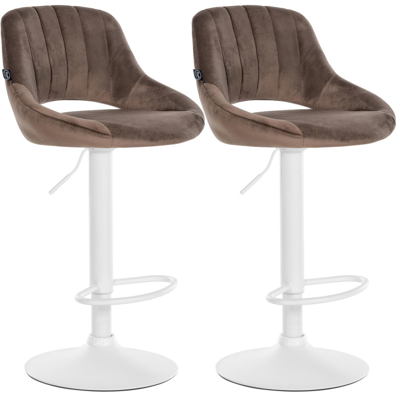 2er Set Barhocker Milet Samt W