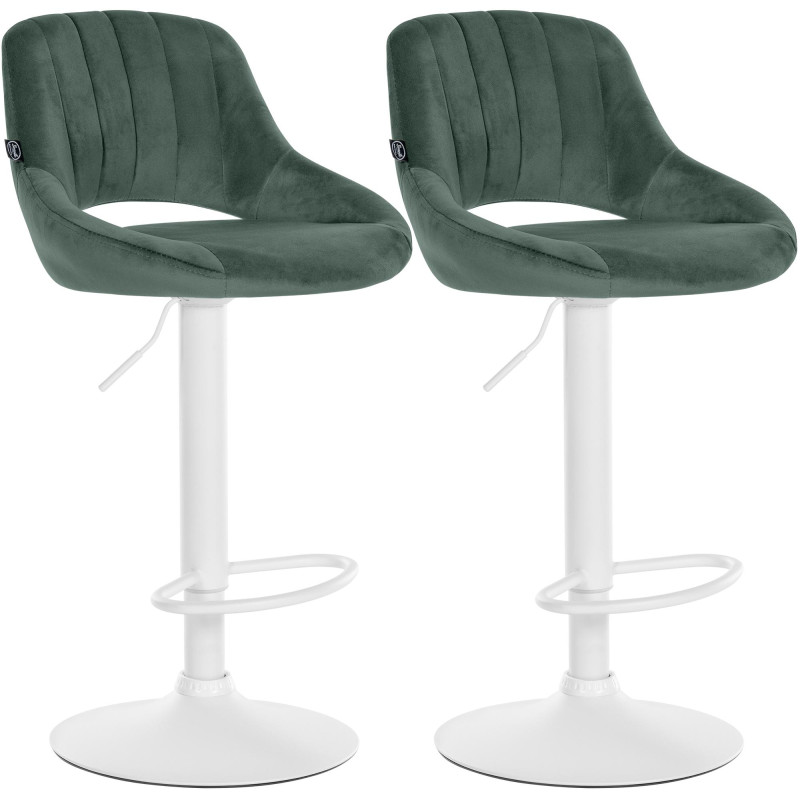 2er Set Barhocker Milet Samt W
