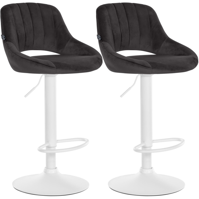 2er Set Barhocker Milet Samt W