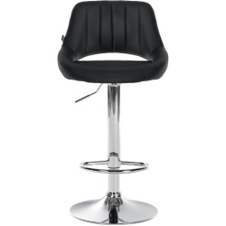 Set di 2 sgabelli da bar Milet in similpelle C nero