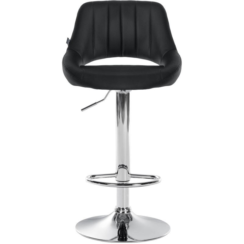 Set di 2 sgabelli da bar Milet in similpelle C nero