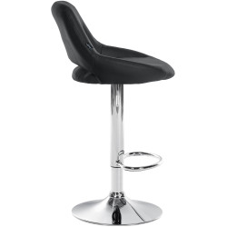 Set di 2 sgabelli da bar Milet in similpelle C nero
