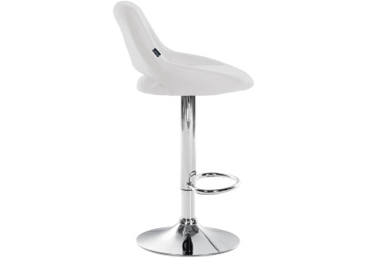 Set di 2 sgabelli da bar Milet in similpelle C bianco