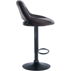 Set di 2 sgabelli da bar Milet, similpelle, marrone