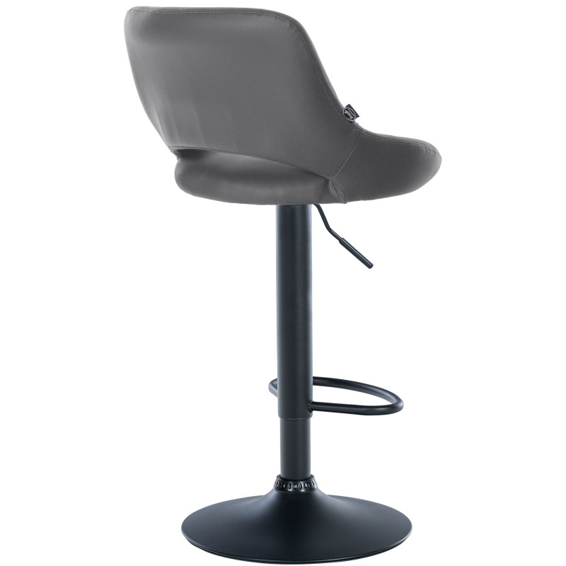 Set di 2 sgabelli da bar Milet, similpelle, grigio B