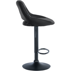 Set di 2 sgabelli da bar Milet, similpelle, nero
