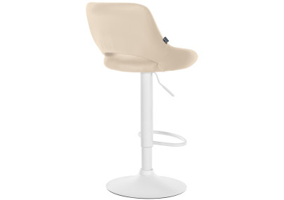 Set di 2 sgabelli da bar Milet, similpelle, crema