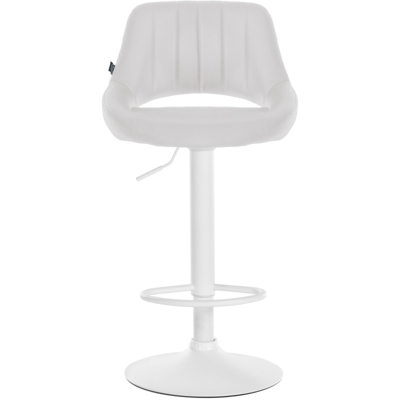 Set di 2 sgabelli da bar Milet in similpelle W bianco