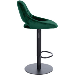 Tabouret de bar HD Milet B en velours vert