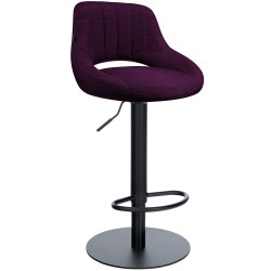 Tabouret de bar HD Milet B en tissu violet