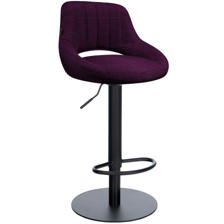 Tabouret de bar HD Milet B en tissu violet