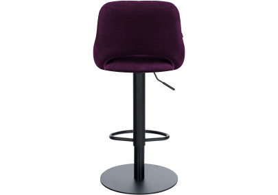 Tabouret de bar HD Milet B en tissu violet