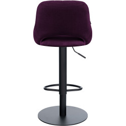 Tabouret de bar HD Milet B en tissu violet