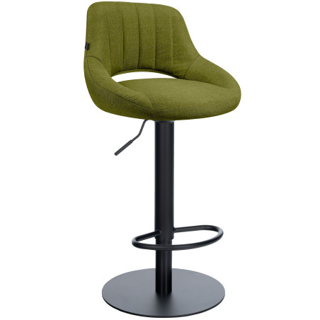 Tabouret de bar HD Milet B en tissu vert