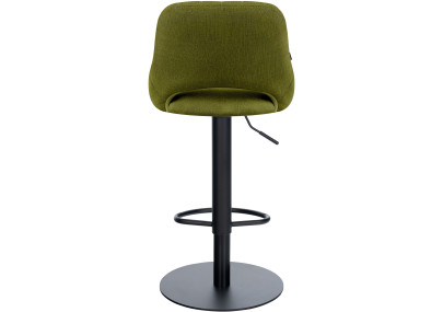 Tabouret de bar HD Milet B en tissu vert