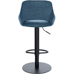 Tabouret de bar HD Milet B en tissu bleu