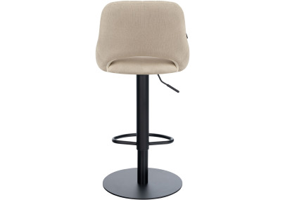 Tabouret de bar HD Milet B en tissu crème