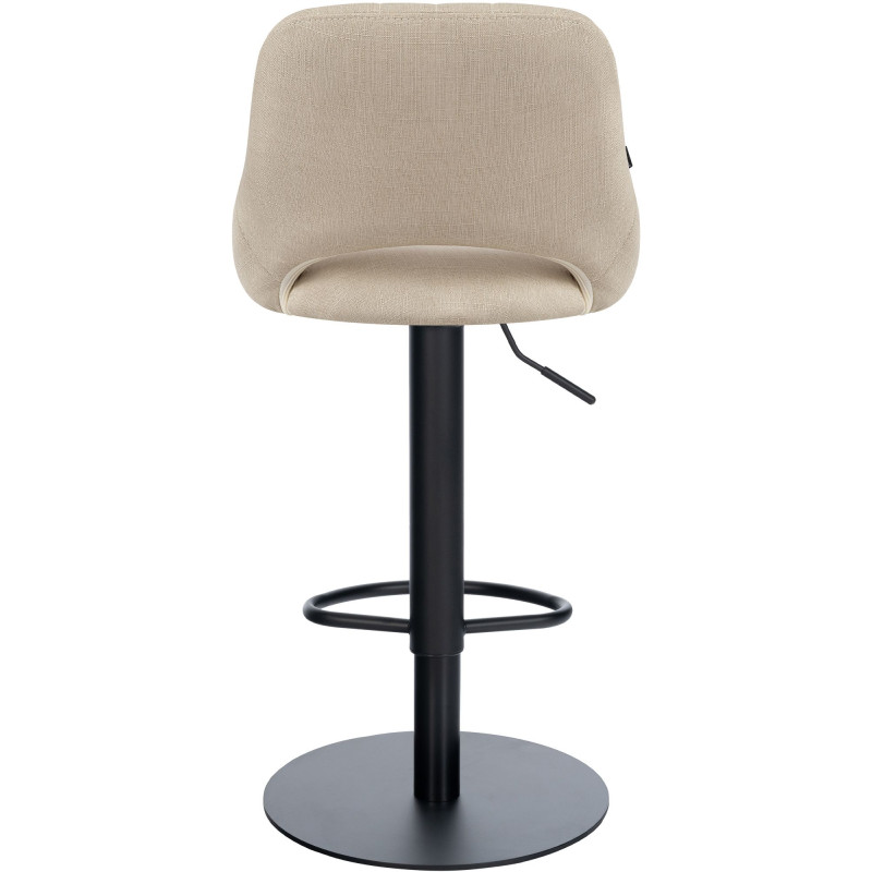Tabouret de bar HD Milet B en tissu crème