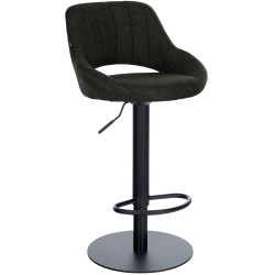 Tabouret de bar HD Milet B en tissu gris foncé