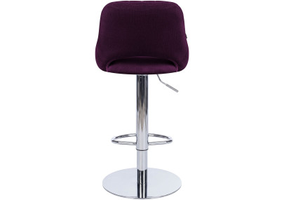 Tabouret de bar HD Milet C en tissu violet