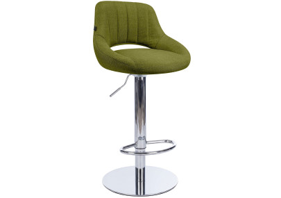 Tabouret de bar HD Milet C en tissu vert