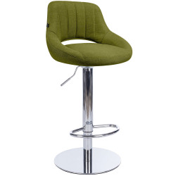 Tabouret de bar HD Milet C en tissu vert