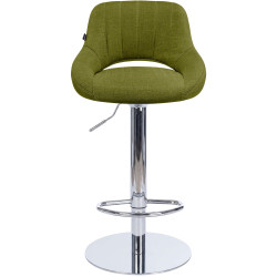 Tabouret de bar HD Milet C en tissu vert