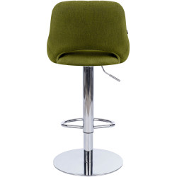 Tabouret de bar HD Milet C en tissu vert