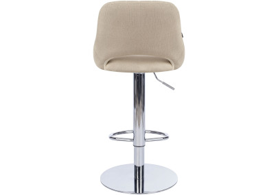Tabouret de bar HD Milet C en tissu crème