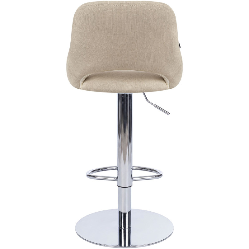 Tabouret de bar HD Milet C en tissu crème