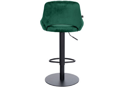 Ensemble de 2 tabourets de bar HD Milet B en velours vert