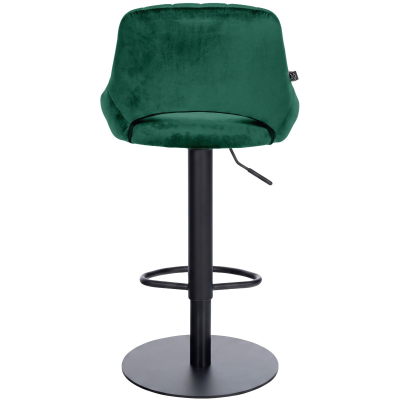 Ensemble de 2 tabourets de bar HD Milet B en velours vert