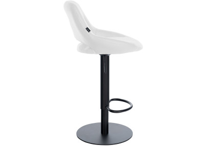 Ensemble de 2 tabourets de bar HD Milet B, similicuir blanc