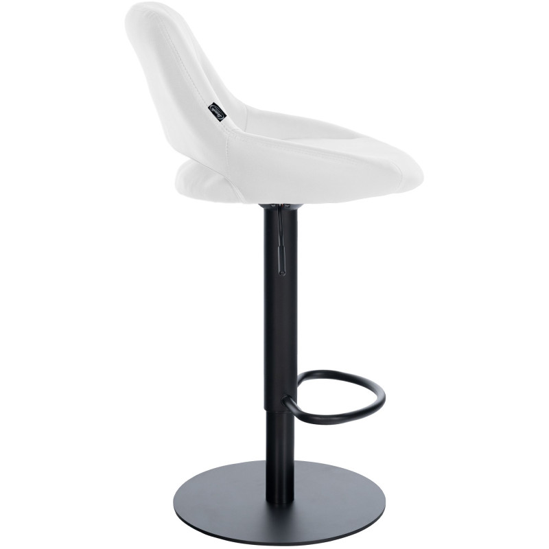 Ensemble de 2 tabourets de bar HD Milet B, similicuir blanc