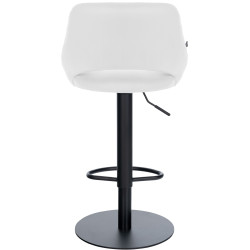 Ensemble de 2 tabourets de bar HD Milet B, similicuir blanc
