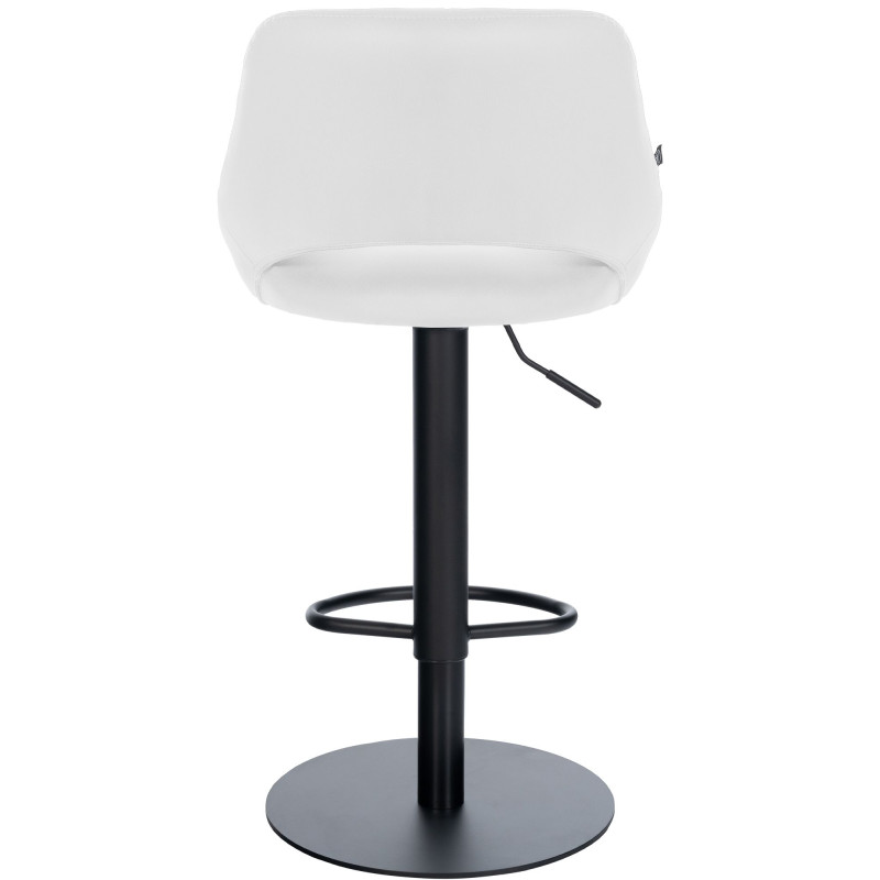 Ensemble de 2 tabourets de bar HD Milet B, similicuir blanc