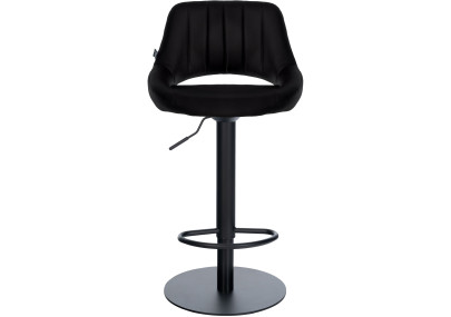 Ensemble de 2 tabourets de bar HD Milet B, similicuir noir