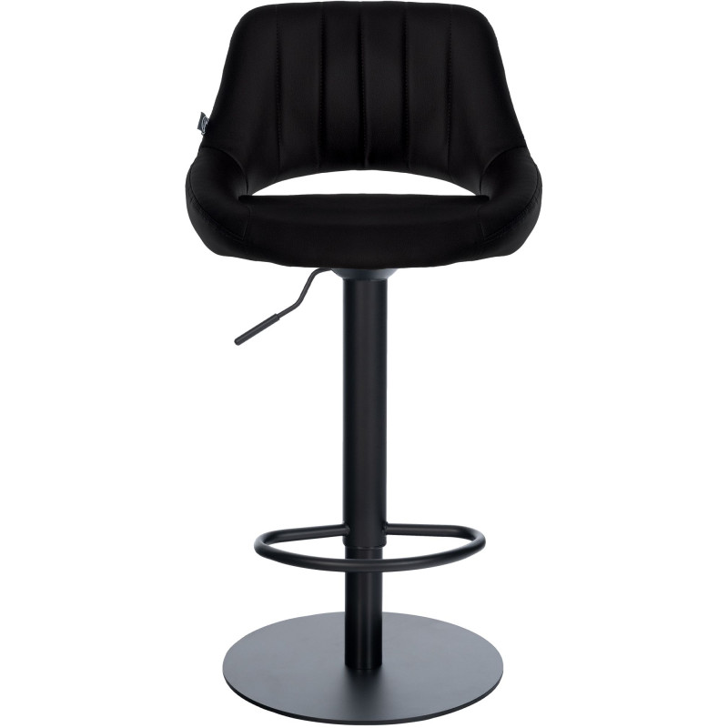 Ensemble de 2 tabourets de bar HD Milet B, similicuir noir