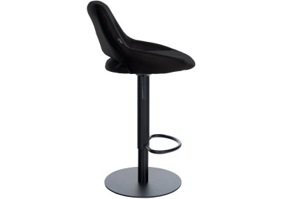 Ensemble de 2 tabourets de bar HD Milet B, similicuir noir