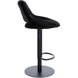 Ensemble de 2 tabourets de bar HD Milet B, similicuir noir