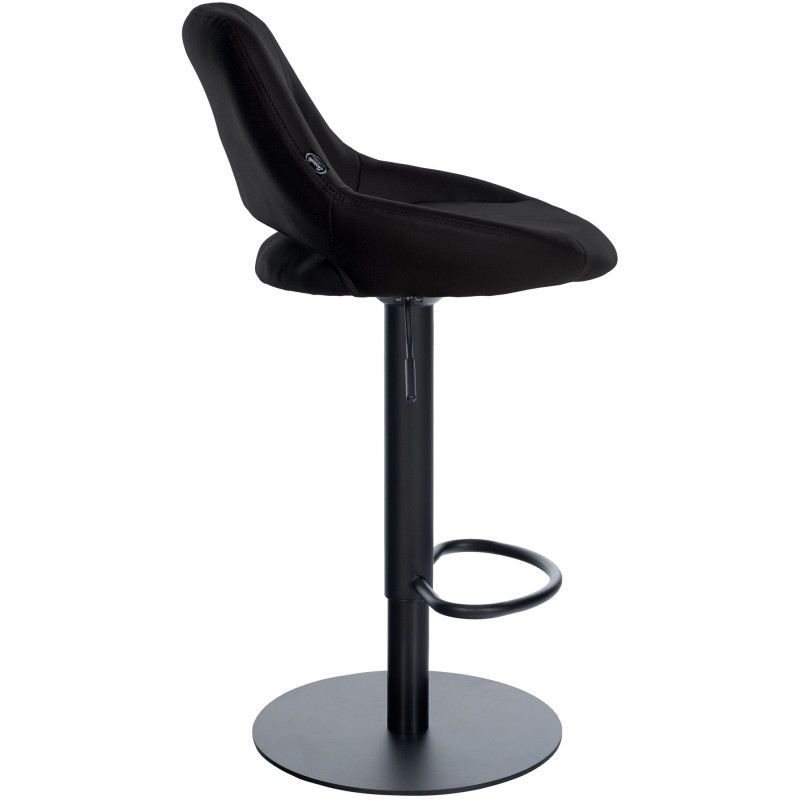 Ensemble de 2 tabourets de bar HD Milet B, similicuir noir