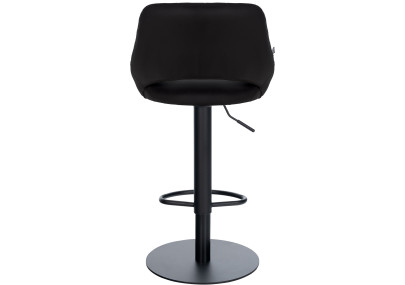 Ensemble de 2 tabourets de bar HD Milet B, similicuir noir