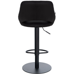 Ensemble de 2 tabourets de bar HD Milet B, similicuir noir